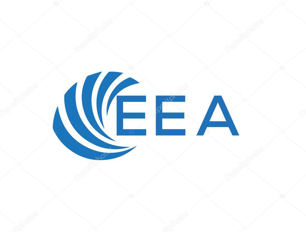 EEA letter logo design on white background. EEA creative circle letter logo concept. EEA letter design.
