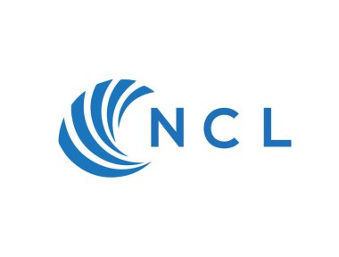 Beyaz arka planda NCL harf logosu tasarımı. NCL yaratıcı daire harfi logosu. NCL harf tasarımı.