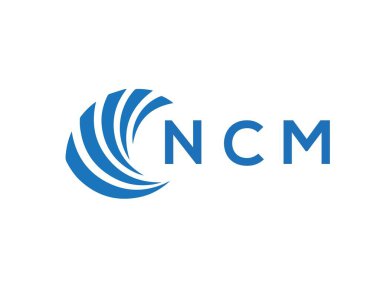 NCM letter logo design on white background. NCM creative circle letter logo concept. NCM letter design.