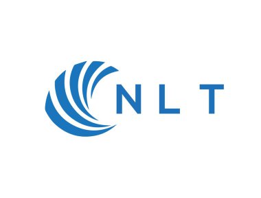 Beyaz arka planda NLT harf logosu tasarımı. NLT yaratıcı daire harfi logosu konsepti. NLT harf tasarımı.