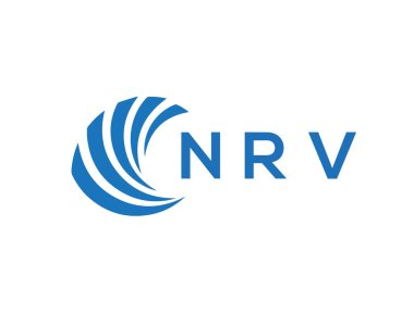 NRV letter logo design on white background. NRV creative circle letter logo concept. NRV letter design.