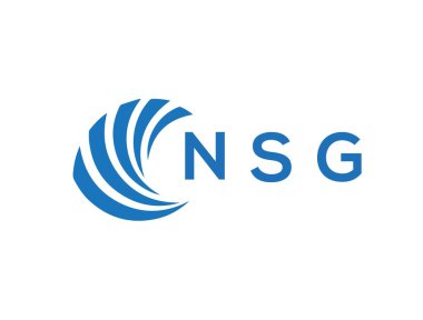 Beyaz arka planda NSG harf logosu tasarımı. NSG yaratıcı daire harfi logosu konsepti. NSG harf tasarımı.