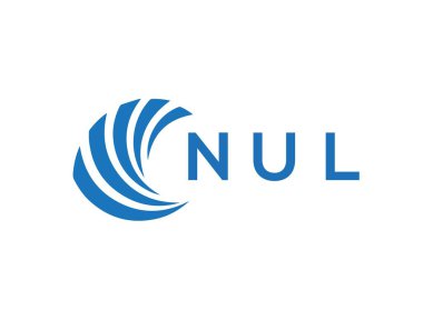 NUL letter logo design on white background. NUL creative circle letter logo concept. NUL letter design.