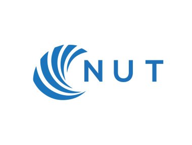 NUT letter logo design on white background. NUT creative circle letter logo concept. NUT letter design.