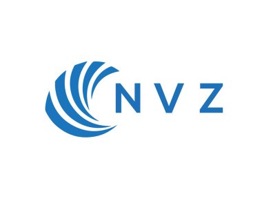NVZ letter logo design on white background. NVZ creative circle letter logo concept. NVZ letter design.