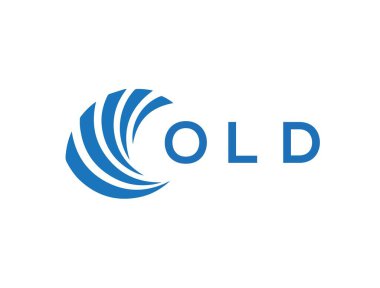 Beyaz arka planda eski harf logosu tasarımı. Eski yaratıcı daire harfi logosu konsepti. Eski harf tasarımı.