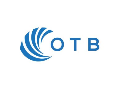 Beyaz arka planda OTB harfi logo tasarımı. OTB yaratıcı daire harfi logosu konsepti. OTB harf tasarımı.