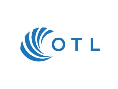 Beyaz arka planda OTL harf logosu tasarımı. OTL yaratıcı daire harfi logosu konsepti. OTL harf tasarımı.