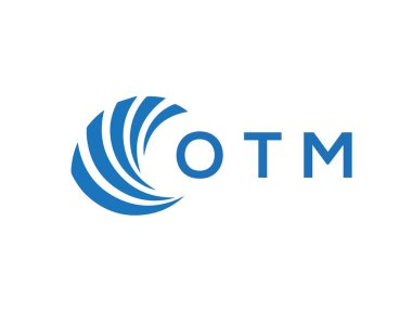 OTM letter logo design on white background. OTM creative circle letter logo concept. OTM letter design.