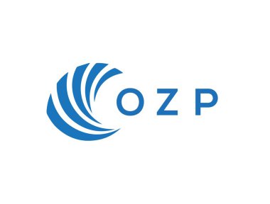 Beyaz arka planda OZP harf logosu tasarımı. OZP yaratıcı daire harfi logosu konsepti. OZP harf tasarımı.