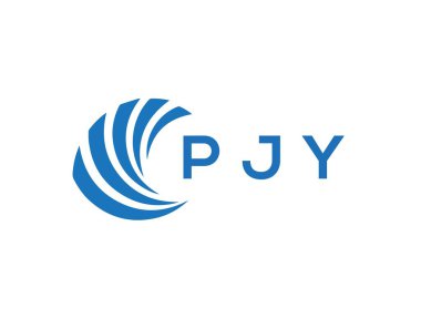 Beyaz arkaplanda PJY harf logosu tasarımı. PJY yaratıcı daire harfi logosu. PJY harf tasarımı.
