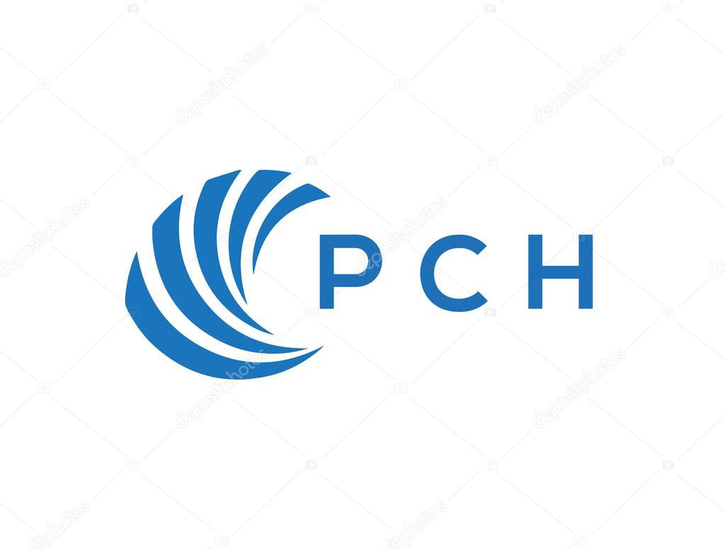 PCH letter logo design on white background. PCH creative circle letter logo concept. PCH letter design.