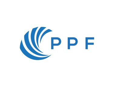 Beyaz arkaplanda PPF harf logosu tasarımı. PPF yaratıcı daire harfi logosu. PPF harf tasarımı.