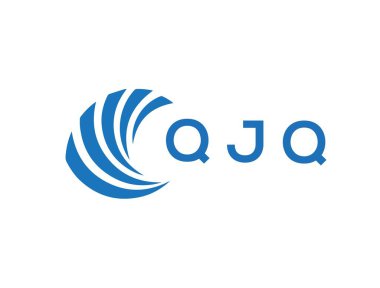 QJQ letter logo design on white background. QJQ creative circle letter logo concept. QJQ letter design.