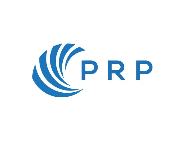 白の背景にPrpの手紙のロゴデザイン 創造的な円の手紙のロゴコンセプトを準備しなさい Prpレターデザイン — ストックベクタ