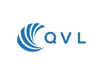 Beyaz arkaplanda QVL harf logosu tasarımı. QVL yaratıcı daire harfi logosu konsepti. QVL harf tasarımı.