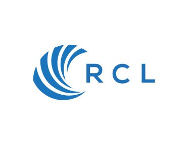 Beyaz arkaplanda RCL harf logosu tasarımı. RCL yaratıcı daire harfi logosu konsepti. RCL harf tasarımı.