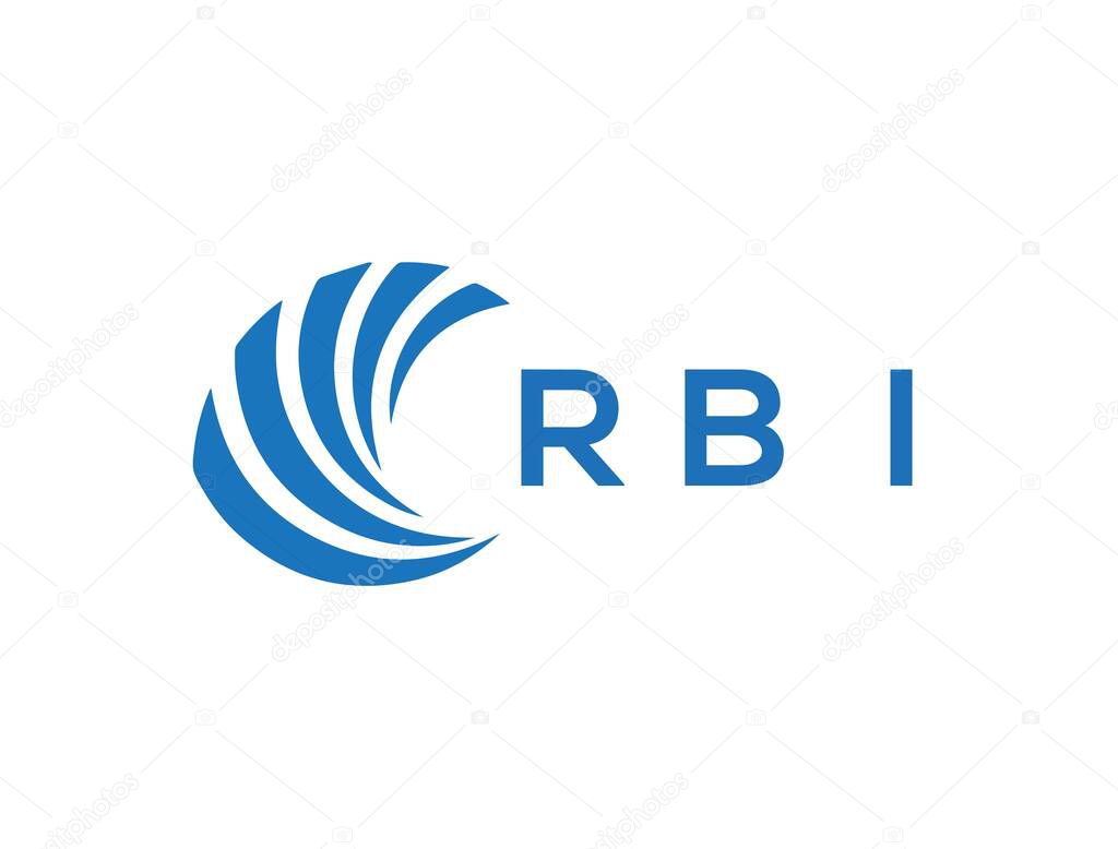 RBi letter logo design on white background. RBi creative circle letter logo concept. RBi letter design.
