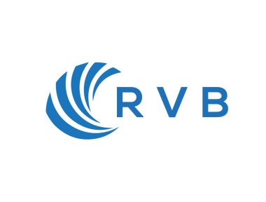 RVB letter logo design on white background. RVB creative circle letter logo concept. RVB letter design.