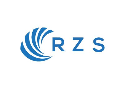Beyaz arka planda RZS harf logosu tasarımı. RZS yaratıcı daire harfi logosu konsepti. RZS harf tasarımı.