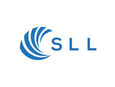 SLL letter logo design on white background. SLL creative circle letter logo concept. SLL letter design.