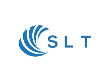 SLT letter logo design on white background. SLT creative circle letter logo concept. SLT letter design.