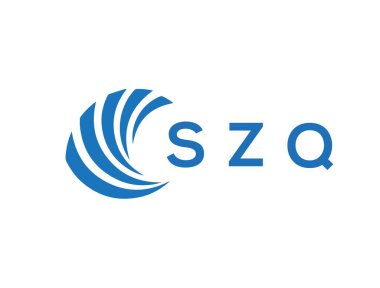 SZQ letter logo design on white background. SZQ creative circle letter logo concept. SZQ letter design.