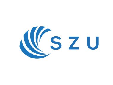 SZU letter logo design on white background. SZU creative circle letter logo concept. SZU letter design.