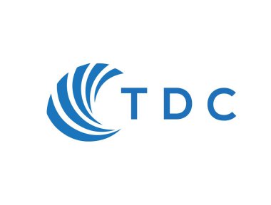 TDC letter logo design on white background. TDC creative circle letter logo concept. TDC letter design.