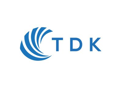 TDK letter logo design on white background. TDK creative circle letter logo concept. TDK letter design.