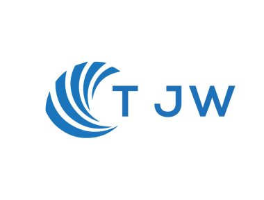 TJW letter logo design on white background. TJW creative circle letter logo concept. TJW letter design.