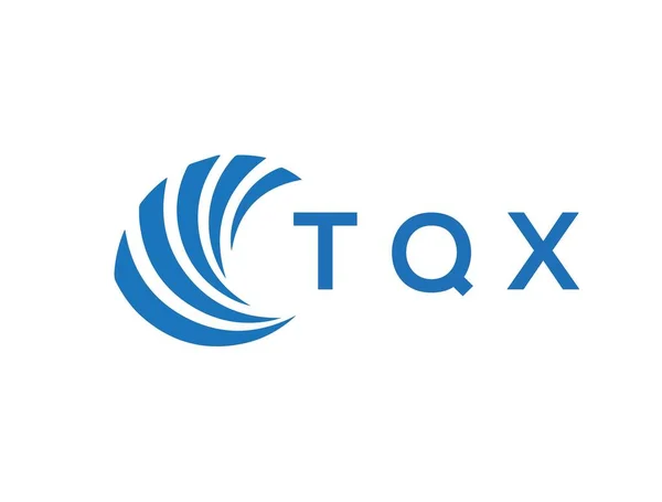 Tqx Letter Logo Design White Background Tqx Creative Circle Letter — Stok Vektör