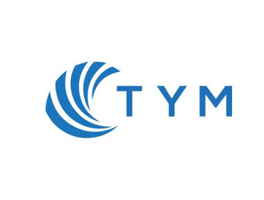 TYM letter logo design on white background. TYM creative circle letter logo concept. TYM letter design.