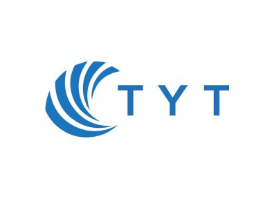 TYT letter logo design on white background. TYT creative circle letter logo concept. TYT letter design. 