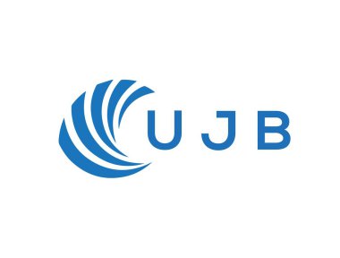 UJB letter logo design on white background. UJB creative circle letter logo concept. UJB letter design.
