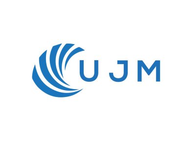 UJm letter logo design on white background. UJm creative circle letter logo concept. UJm letter design.