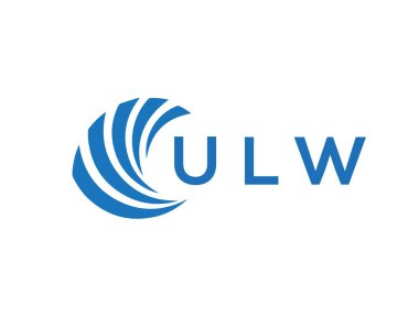 ULW letter logo design on white background. ULW creative circle letter logo concept. ULW letter design.