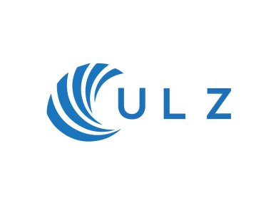 ULZ letter logo design on white background. ULZ creative circle letter logo concept. ULZ letter design.