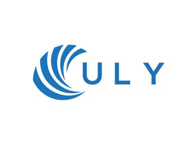 ULY letter logo design on white background. ULY creative circle letter logo concept. ULY letter design.