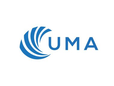 UMA letter logo design on white background. UMA creative circle letter logo concept. UMA letter design.