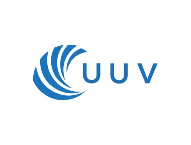 UUV letter logo design on white background. UUV creative circle letter logo concept. UUV letter design.