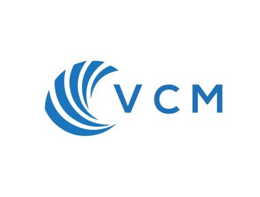 VCM letter logo design on white background. VCM creative circle letter logo concept. VCM letter design.