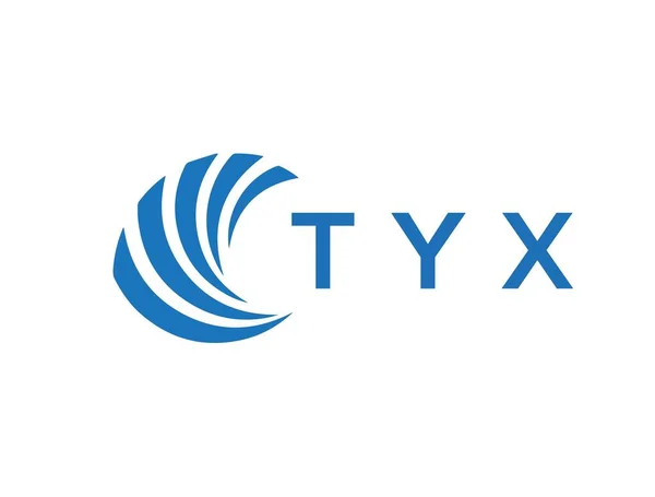 Tyy Letter Logo Design White Background Tyy Creative Circle Letter — Vetor de Stock