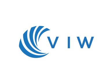 VIW letter logo design on white background. VIW creative circle letter logo concept. VIW letter design.