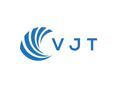 VJT letter logo design on white background. VJT creative circle letter logo concept. VJT letter design.