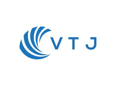 VTJ letter logo design on white background. VTJ creative circle letter logo concept. VTJ letter design.