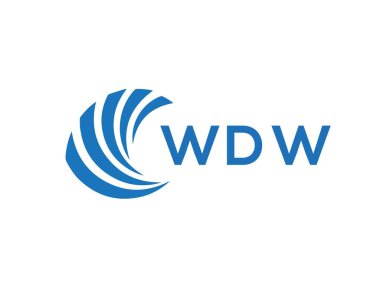 WDW letter logo design on white background. WDW creative circle letter logo concept. WDW letter design.