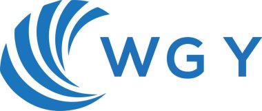 WGY letter logo design on white background. WGY creative circle letter logo concept. WGY letter design.