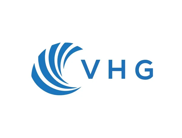 VHG letter logo design on white background. VHG creative circle letter logo concept. VHG letter design.