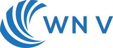 WNV letter logo design on white background. WNV creative circle letter logo concept. WNV letter design.